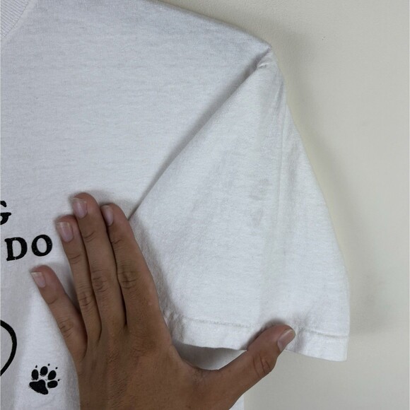 Vintage Y2K Chihuahua Graphic Humor T-Shirt / White / Size Medium - Picture 8 of 8